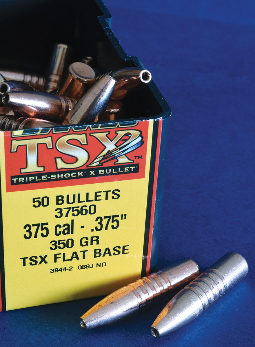 The 375 Barnes TSX are long bullets. Test their accuracy from standard 1:12 rifling before stocking up.